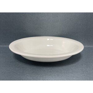 Vintage Buffalo China Oval Serving Bowl Off White USA 10.5x8in